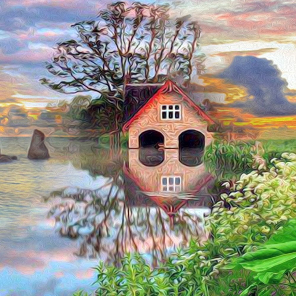 12x18 Landscape Fantasy Composite Oil Painting Wall Art‎ Poster - Picture 5 of 7